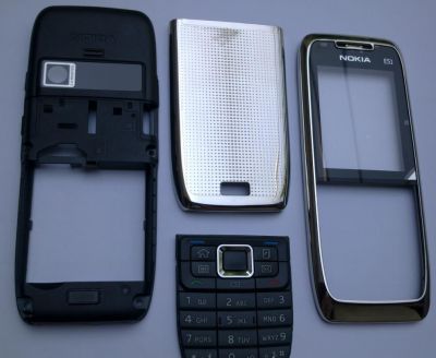 Carcasa Nokia E51 SILVER ( ARGINTIE ) ORIGINALA COMPLETA SIGILATA