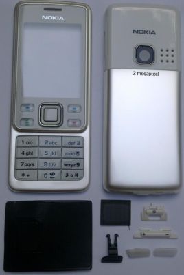 Carcasa Nokia 6300 WHITE ( ALBA ) ORIGINALA COMPLETA SIGILATA