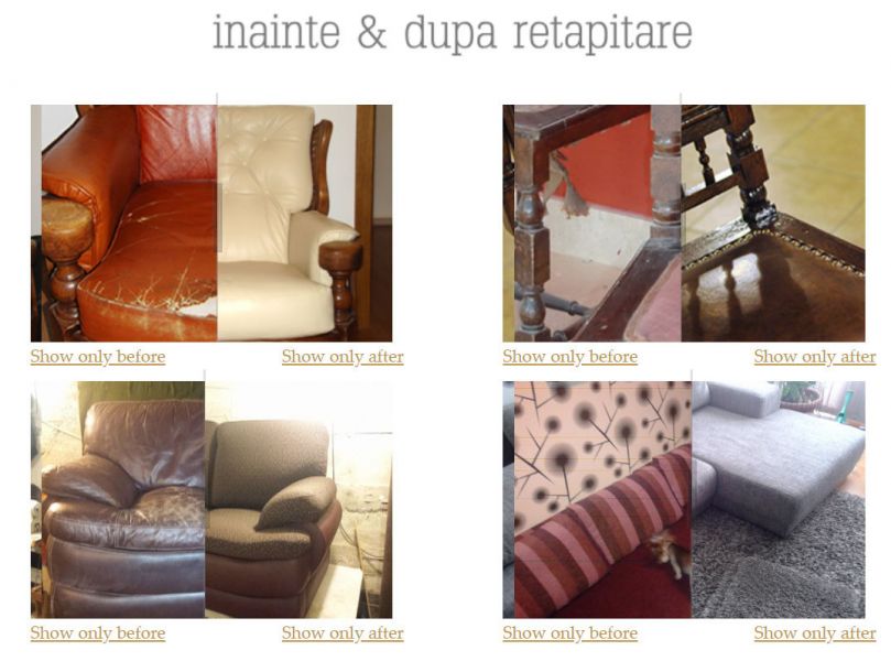 Retapitari canapele Bucuresti si Ilfov, reconditionari si reparatii canapele, fotolii, scaune