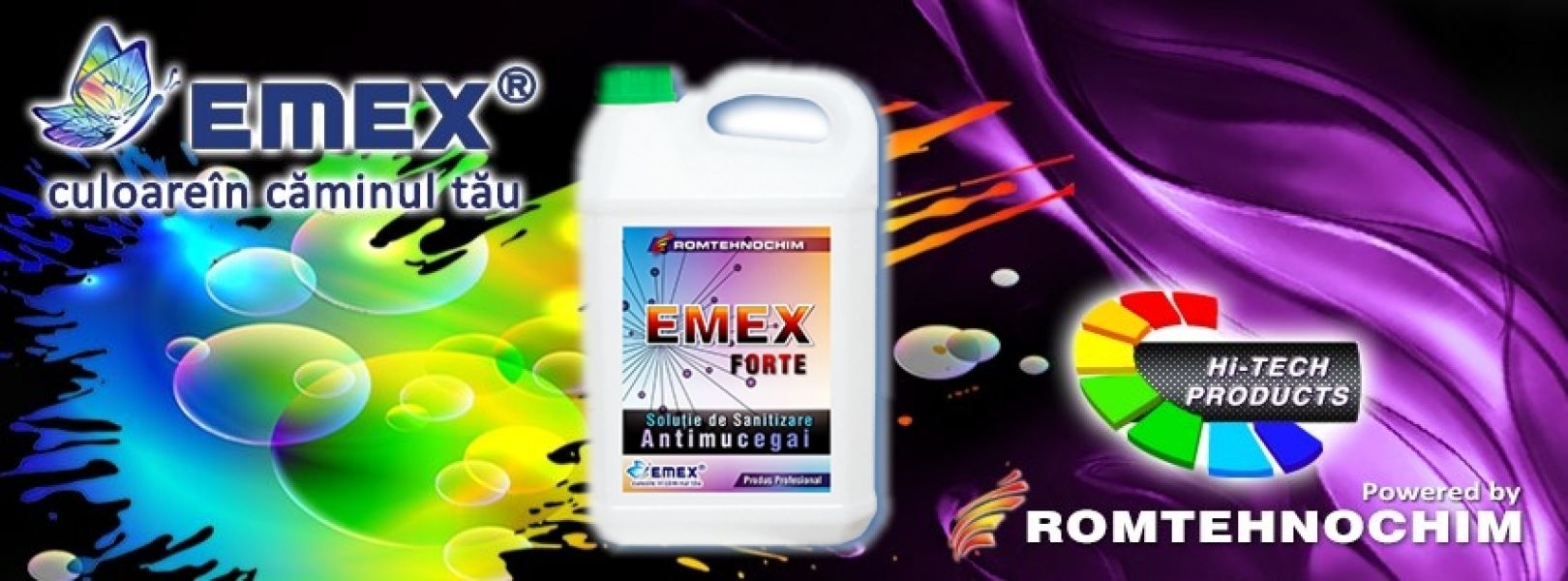 Solutia Antimucegai de Sanitizare EMEX FORTE  8 Ron/Litru