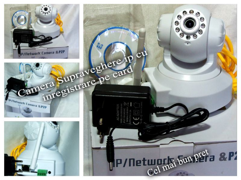 Camera supraveghere ip cu inregistrare pe card