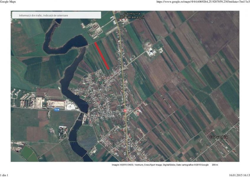 Teren Crevedia 3500mp..2.9e/mp