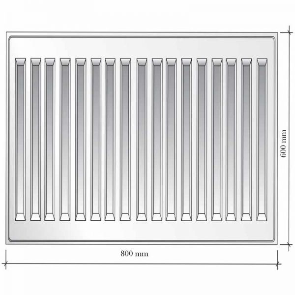Calorifer din otel Ferroli GR F 22 600X800
