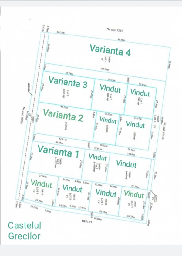 Teren Iasi Bucium Visani zona deosebita pret corect