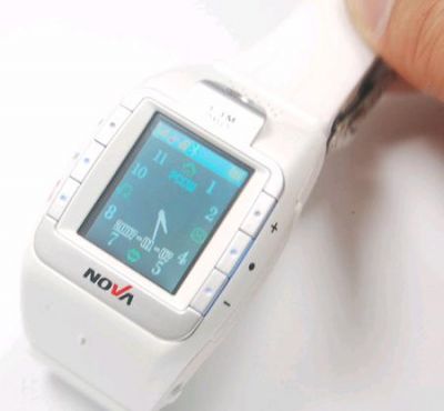 Ceas de mana telefon Nova N800 white si black