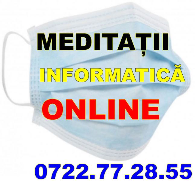 Meditatii INFORMATICA, pregatire bacalaureat, proiecte de licenta, pagini web