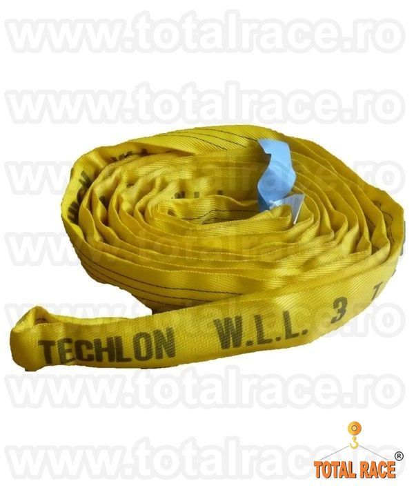 Chingi de ridicare din polyester cu urechi de prindere sau circulare pentru ridicat sarcini