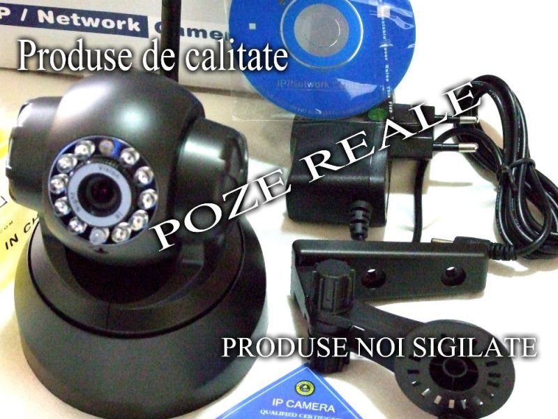 Wi Fi Camera de Supraveghere IP Network Reglaj pe Verticala si Orizontala
