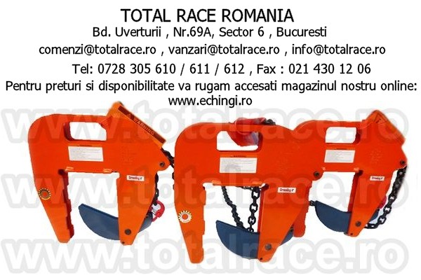 Dispozitive de ridicare din lant cu clesti pentru tuburi de beton