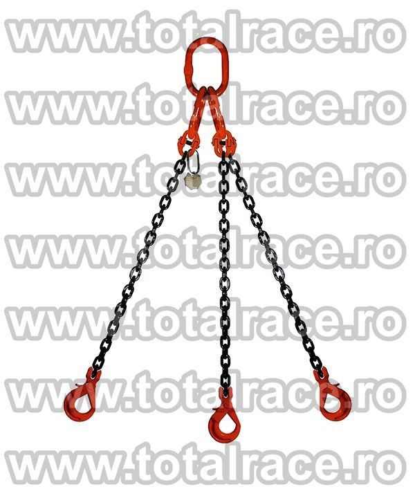 Dispozitiv de lanturi cu 2 brate cu carlige cu autoblocare