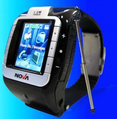 Ceas de mana telefon Nova N800 white si black