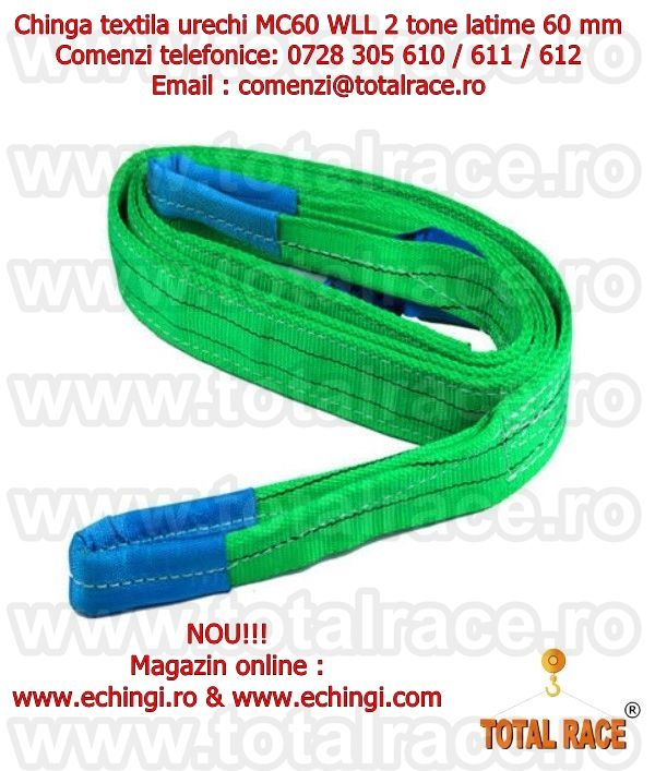 Chingi de ridcare cu urechi, chingi textile circulare