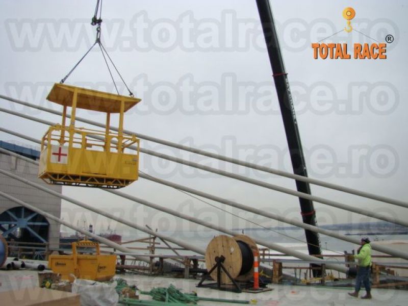 Haba basculabila Bena macara cu autodescarcare