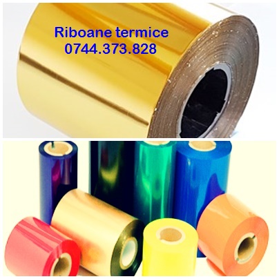 Ribon imprimare termica . Culori: negru, auriu, argintiu, rosu, alb, verde, albastru, etc