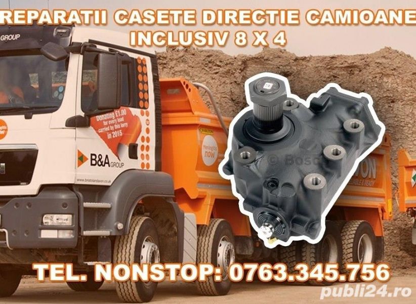 Reparatii casete directie camioane inclusiv 8x4
